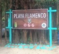 Letrero playa flamenco